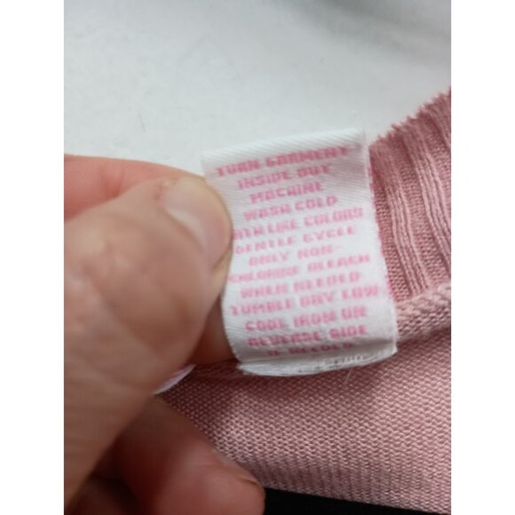 Alloy Womens Cardigan Medium Pink Long Sleeve Open Front Lightweight Minimalist - Picture 5 of 7